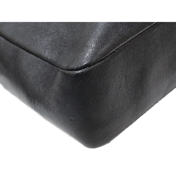 YSL Fringe Shoulder Bag Leather Black - Picture 7 of 16